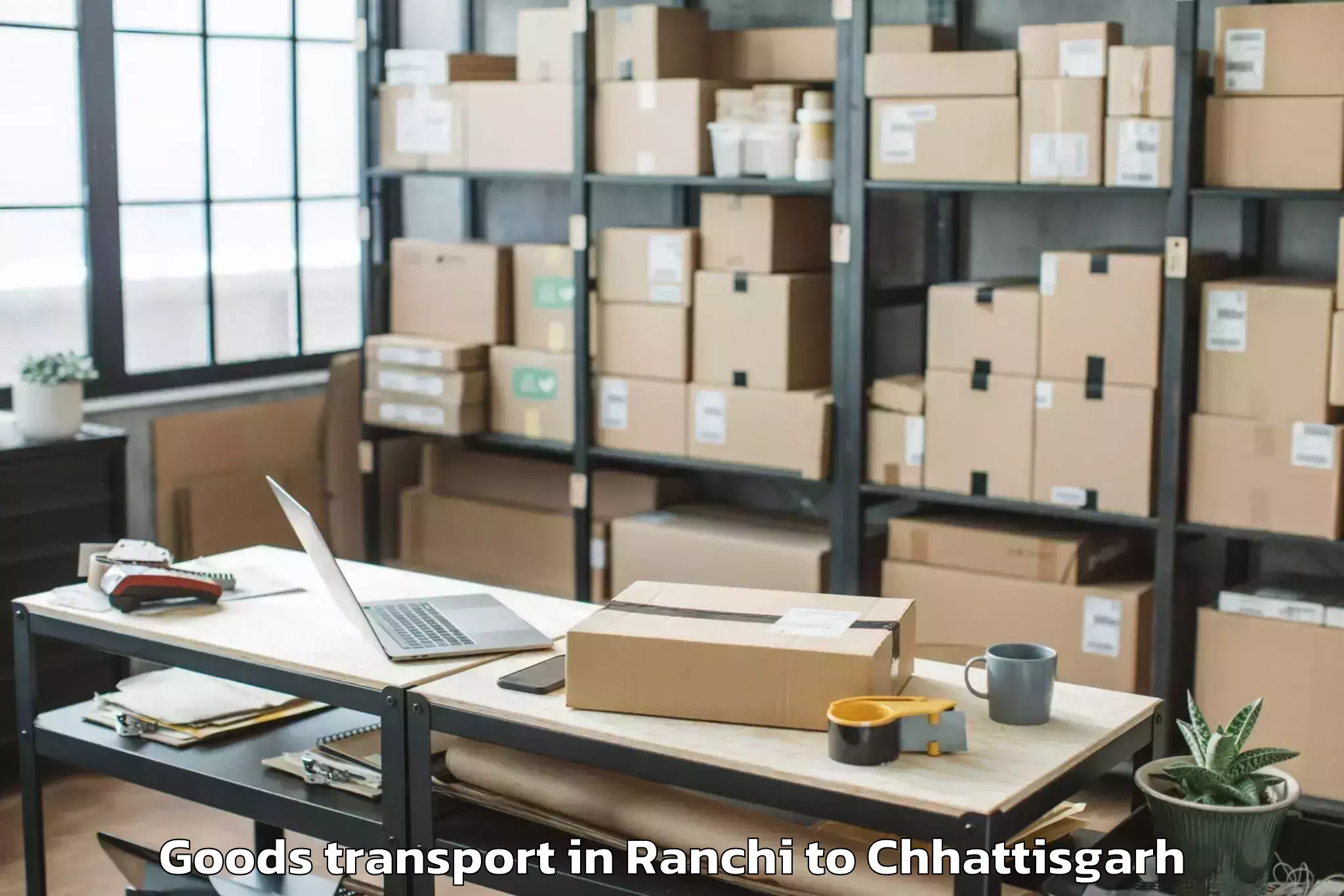 Efficient Ranchi to Chirmiri Goods Transport